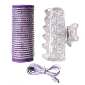 Rouleau &agrave; cheveux pour frange : boucles faciles et parfaites, r&eacute;sultats de qualit&eacute; salon | Fer &agrave; friser portable auto-adh&eacute;sif, frange rapide boucl&eacute;e en fer, outils de p (Jiahu, neuf)