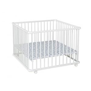 Geuther 2233+WE15 Belami Parc pour Enfant avec Monstres Blanc 97 cm x 97 cm (Geuther, neuf)