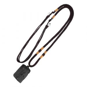 RRICHH Pendentif en Tourmaline Noir Collier Pierre Naturelle Cristal Guérison Spirituel Cadeaux de Saint-Valentin Collier Chakra de Roche Naturelle Precieuse Pendentif Unisexe (HongShengPengJi, neuf)