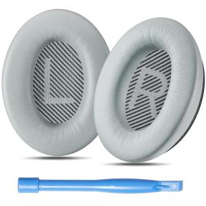 AHG Coussinets d'oreille compatibles avec Casques Bose QuietComfort 35 (QC35) QuietComfort 35 II (QC35 II). Cuir protéiné, Mousse Souple Haute densité, durabilité Accrue pour QC35/QC35 II Gris (Accessory House Global-FR, neuf)