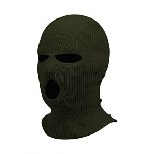 Cagoule Hiver Mode Balaclava Tricoté Intégral 3 Trous Homme Chapeau Tricoté Femme Hiver Vélo Ski Cagoule Unisexe Sports (VJOAIDJOI, neuf)
