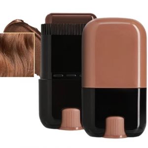 Peigne de coloration portable, waterproof et longue tenue, facile à appliquer, couvre efficacement les cheveux blancs, peigne de retouche 2 en 1, coloration noire (褚博纹商贸, neuf)