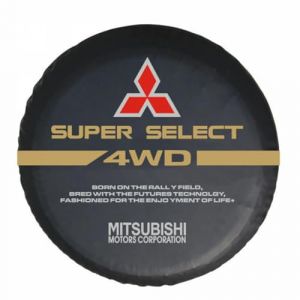 JsjjQf Housse Roue Secours pour Mitsubishi Pajero V73 2008-2011,Housse de Pneu de Couverture Roue Protection Housse Antipoussière Pneus Accessoires,15inch (ZZNBKLS, neuf)