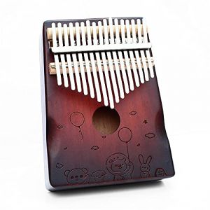 Hearda Kalimba 17 clés Instrument de Musique, Portable Pouce Piano Africain Marimba Kalimba Cadeau Kit avec Accordeur pour Enfants Débutant Amateurs de Musique Adultes (Ours) (Hearda, neuf)