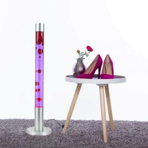 Lampe &agrave; lave r&eacute;tro XXL Grande, Lampadaire Violet Rouge, magique, myst&eacute;rieux, apaisant, 76 cm, G9 50 W avec interrupteur &agrave; fil, ampoules incluses, Lampe &agrave; lave (Licht-Erlebnisse, neuf)