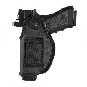Étui pour Pistolet, Holster Pistolet de Ceinture étanche, Sac Pistolet Tactique Dissimulé IWB/OWB, Viseur à Point Rouge Montable, pour la Chasse, Le Camping et Les Voyages (Voda FR, neuf)