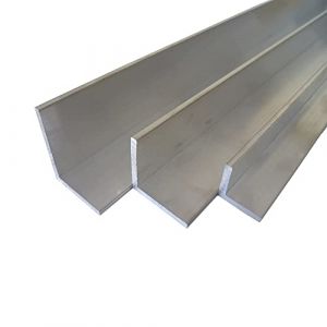 B&T Metall - Cornière en aluminium - 50 x 50 x 4 mm - Alliage AlMgSi0,5 F22 - Soudable - Anodisable - Longueur : environ 0,5 m (500 mm + 0/- 3 mm) (B&T Metall und Kunststoff, neuf)