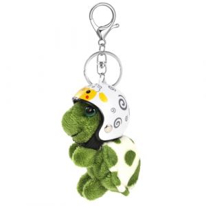 MWOOT Mignon Porte clés Peluche douce Tortue Pendentif Porte clés Personnalisé Voiture Porte clés Sac à dos Sac à main Charmes Cadeau pour femmes et filles, Blanc (Sopdy-eu, neuf)