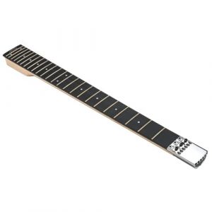 Inkoby Manche de Guitare à 24 Frettes, Touche en Palissandre D'Érable pour Pièces de Rechange de Guitare Électrique Sans Tête (caoguolin, neuf)