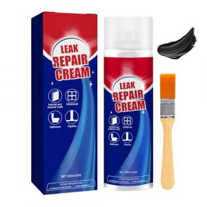 Leak Repair Cream Mastic En Liquid Avec Pinceau | 100ml Liquide D'&eacute;tanch&eacute;it&eacute; Transparent | Hydrofuge Toiture Agent Anti Fuite &Eacute;tanche Pour Carrelage, Goutti&egrave;res, B&eacute;ton Et Salle De Bain (honyea, neuf)