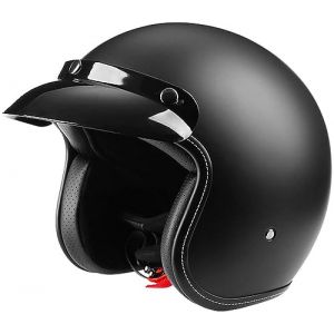 Moto Casque Bol, Open Face Classic Sun Casque Moto Jet Vintage, Casques Vintage à Face Ouverte,- ECE Homologué en pour Scooter Chopper - Casque De Moto Homme Et Femme Pilot 2,XXL (LvLiangShiLiShiQuZhiYuanBianLiShangHang, neuf)
