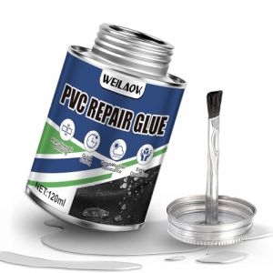 WEILAOK 120ml Colle Neoprene Liquide, Colle PVC Souple, Colle Contact, Colle PVC Piscine Convient Aux B&acirc;ches, Tentes, B&acirc;ches de Camion, Matelas Gonflables et Aux R&eacute;parations Ext&eacute;rieures (LINMIAN-OU, neuf)