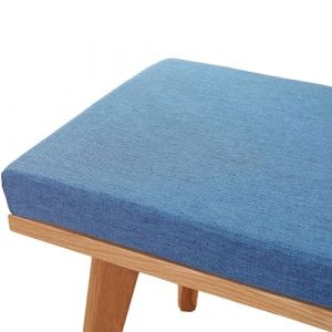 Odaima Coussin de Banc Interieur 1 2 3 ou 4 Places, Coussin de Si&egrave;ge de Banc 100/180/200/120/90x40cm,Coussin d'assise 5cm d'&eacute;paisseur pour Jardin, Balcon, Terrasse et Palette(Bleu,40x40x5cm) (AMZYYY, neuf)