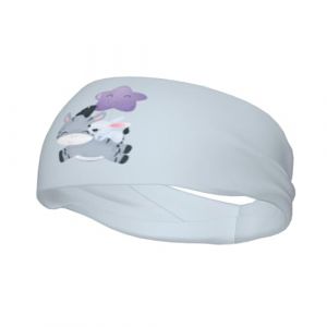Joli petit zèbre jouant avec des lapins, bandeau de sport antidérapant pour homme et femme, idéal pour la gym, le basket-ball, le yoga (ruianshihuichenjiayouzhanguanliyouxiangongsi, neuf)