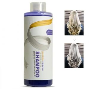 Pemarlis 500ml Shampoing Violet,Shampooing violet Correcteur de ton pour cheveux blonds,élimine la Couleur des Cheveux Jaunes le Shampooing Surligné Blanchi,Shampoing Blond Dejaunisseur Cheveux Blond (XYWL-EU, neuf)