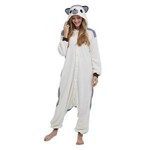 Pyjama Licorne Kigurumi Adulte Animal Cosplay Costume Sleepwear Combinaison Jumpsuit,XL,Hérisson (Cube Lover, neuf)