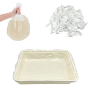 RMNHPTK Lot de 50 doublures jetables pour cage de petit animal, bac à lapin, sacs à litière pour lapin, cochon d'Inde, film plastique pour oiseaux, hamster, chinchilla, hérisson (50 pièces, 58,4 cm) (Yakkihouse, neuf)