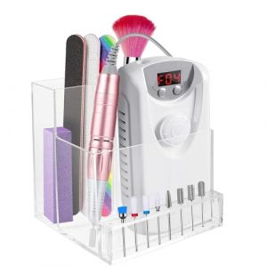 De Machine Pour Perceuse À Ongles Porte-embout Transparent Pour Organisateur Professionnel Boîte Rangement Étui Haute Qualité Meuleuse D'outils À Ongles (fnG1Te*, neuf)