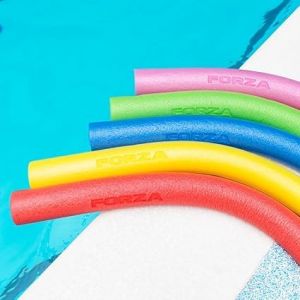 FORZA Frites de Piscine de Natation | Mousse EVA à Haute Densité | Aide à la Natation Flottante et Durable pour Adultes et Enfants | 5 Couleurs Vives (Multicolore, Pack de 25 (5X de Chaque Couleur)) (Net World France, neuf)