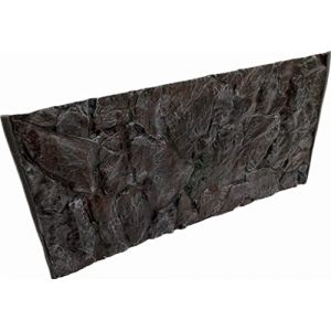 PLASTIKO - Fond d'aquarium 3D I Paroi arri&egrave;re 100 x 40 cm I Facile &agrave; monter et &agrave; nettoyer I Pas de collage n&eacute;cessaire I Sans danger pour les animaux I Marron avec un motif de pierres basses (Plastiko-Dekor, neuf)