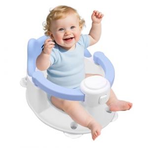 Si&egrave;ge de Bain pour B&eacute;b&eacute; &agrave; Partir de 6 Mois, Anneau de Bain avec 4 Ventouses pour la Douche ou la Baignoire, Chaise de Bain pour B&eacute;b&eacute;, Cadeaux de Bain pour Tout-petits et Nouveau-n&eacute;s (Bleu) (YOUWEN LIMITED, neuf)