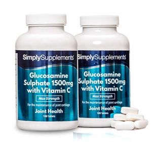 Glucosamine 1500mg et Vitamine C | 360 Comprimés | Jusqu’à 1 an de bienfaits | SimplySupplements (SimplySupplements, neuf)