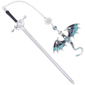 Metal Marque Page, Épingles à Cheveux Épée, Antiquité Marque Page, Marque-Page éPée Livré Avec un Pendentif, Pour Les Amateurs De Lecture Cadeau Amusant Pour Les Femmes Et Les Hommes (Shenzhen Liangliangliang e-commerce Co., LTD, neuf)