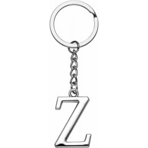 LUODAN Cadeau Femme Homme Porte-cl&eacute;s, Argent A-Z 26 lettre initiale pendentif porte-cl&eacute;s-Cadeaux S&oelig;urs Amiti&eacute; Coll&egrave;gue Papa Marraine Parrain id&eacute;es Cadeaux Meilleur Ami Anniversaire (Z) (hangzhoujiaranzhuangshicailiaoyouxiangongsi, neuf)