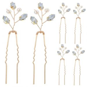 TOVINANNA 6 Pièces Kc Protéine Diamant Épingle À Cheveux Casque De Mariage Cheveux Clips Cheveux Clip Pour Le Mariage Strass Cheveux Clip Strass Épingle À Cheveux Barrettes Pour Strass (Qieiyi, neuf)