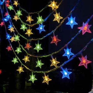 Qukoielly Guirlande d'Étoiles Lumineuses | 20 LEDs Fête Étoiles Lumineuses | Guirlande Lumineuse Étanche de 3 m pour Lit Superposé Tente Plafond Camping Intérieur Fêtes Fenêtre Chambre Terrasse Salon (Before Long, neuf)