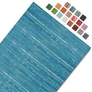 CosìCasa Tapis Cuisine Devant Evier Lavable Bambou - Tapis Cuisine Long en Bois - Tapis De Bain Bois Antidérapant - Tapis Bambou Salle De Bain, Caillebotis Douche Extérieure, Bleu Glacial, 50X260 (HomeLife Italy, neuf)