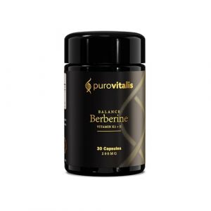 PUROVITALIS Dihydroberberine 200 mg, Berb&eacute;rine, 30 portions (30 g&eacute;lules v&eacute;g&eacute;taliennes), avec vitamines K2 et E, suppl&eacute;ment haute r&eacute;sistance (Purovitalis, neuf)