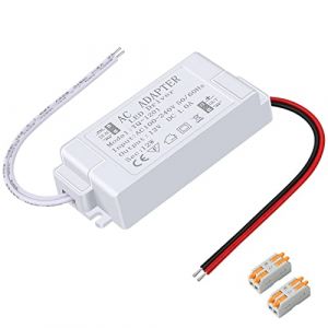 Karyoosi Transformateur LED 12V 12W 1A, LED Transfo 220V 12V, LED Driver AC à DC Alimentation Basse Tension, Transfo LED pour Ampoule MR16 G4 MR11 GU5.3, et pilots (chunzhiyuan, neuf)