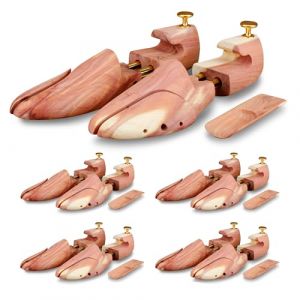 Langer & Messmer embauchoirs en bois de cèdre pour homme et femme, chausse-pied en bois de cèdre compris, pointures double taille 34 à 50, l'original! 5 paires 42/43 (Langer & Messmer, neuf)