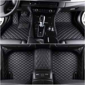 OYTHO Tapis de Sol Voiture pour Porsche Cayenne 955 2002 2003 2004 2005 2006 2007 2008 2009 2010, Envelopp&eacute; de Cuir Tapis de Sol Imperm&eacute;able Antid&eacute;rapant Toutes Les Intemp&eacute;ries Tapis de Voiture (Genovega JOJO, neuf)