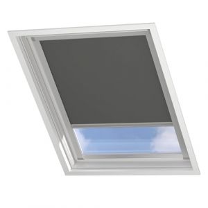 Radeco® Store de fenêtre de Toit - Occultant - Gris foncé - Compatible avec Velux: CK01 (WINDOW-DECORATIONCOM, neuf)