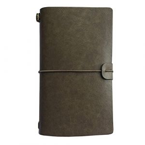 NectaRoy Cuir Vintage Journal Agenda(20 cm*12 cm), Carnet de notes rechargeable avec s&eacute;paration, bloc-notes, id&eacute;al pour cadeaux, voyages, d'&eacute;criture et de l'esquisse (LC online, neuf)
