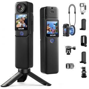 SJCAM C300 Camera Vlog 4K,460 Min d'Autonomie,Double &Eacute;cran Tactile,Cam&eacute;ra Sport Aquatique,Stabilisation 6 Axes,Id&eacute;ale pour Vlog,Voyages,Activit&eacute;s Ext&eacute;rieures,Kit avec Accessoires,Noir (XINYUANDALI, neuf)