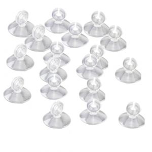 Lot de 20 ventouses pour aquarium, tuyau d'air, pompe &agrave; air, support de tuyau d'air transparent, accessoires d'aquarium standard, ventouses pour aquarium de 4 &agrave; 6 mm (chenfengyun, neuf)