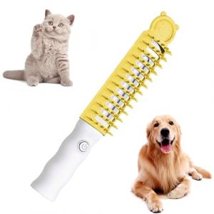 Brosse de toilettage électrique pour animaux de compagnie, peigne de massage pour chat,Brosse de toilettage électrique haute densité pour chats - Peigne de massage de toilettage, peigne de (suaselky, neuf)