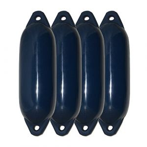 Majoni Lot de 4 Pare-battage Star 35 - Couleur : Bleu Marine, Longueur 62 cm (12millesmarins, neuf)