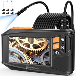 Camera Endoscopique avec Écran et Lumière, Ennovor 1920P HD Caméra d'inspection Industrielle, Écran IPS 4,3 Pouces et 8 LED Réglables, No App No WiFi Camera Câble Semi-Rigide(16,5 FT/5M) (Ennovor Boutique Officielle BU, neuf)
