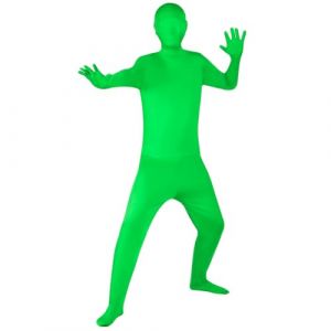BSBUY Deguisement Seconde Peau, Combinaison Int&eacute;grale pour Homme Femme, Combinaison Verte, Costume Halloween Adulte pour Carnaval, Soir&eacute;es &agrave; Th&egrave;me, Jeux de R&ocirc;le(190 cm) (BSBUY, neuf)