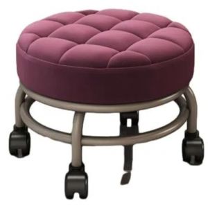 G&eacute;n&eacute;rique Petit Tabouret &agrave; roulettes, Tabouret de p&eacute;dicure, Tabouret Rotatif &agrave; 360&deg;, Outils de pu&eacute;riculture, Utilisation Spa, Travail &agrave; Domicile, Tabouret Mobile &agrave; Faible Bruit (Beige) (huangshanshihuizhouqudingpinbaihuoshanghang, neuf)