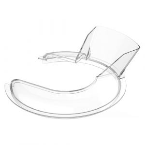 MMOBIEL Bouclier Verseur pour KitchenAid 4.5-5 Quart à Tête Inclinable Mélangeur sur Socle Artisan & Classic Series Protection Antiéclaboussures pour Les Bols en Acier INOX, Verre et Céramique (Menko Telekom, neuf)