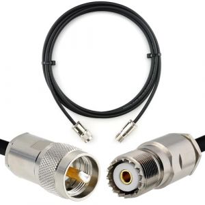 PL259 vers SO239 2m UHF C&acirc;ble coaxial &mdash; c&acirc;ble d'extension HF240 (LMR 240 &eacute;quivalent) etanche &mdash; rallonge pour HAM cable antenne CB Radio Analyseur Tosmetre Marine RF VHF Cibi SDR Radio Amateur (RANGEFUL, neuf)