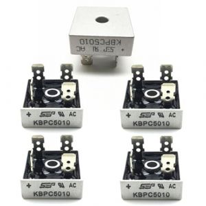 Pont Redresseur Diodes, Monophasé Diode, 5 Pièces KBPC5010 Pont De Diode Redresseur, Diodes De Redressement De Silicium Monophasée, Redresseur 1000 V 50A, Redresseurs De Pont, KBPC5010 Redresseur (charey, neuf)