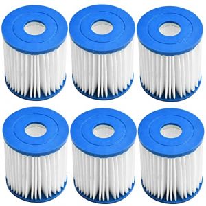 WuYan Lot de 6 filtres de rechange pour Intex, piscine 28601/28602 pour ensemble Intex Type H 29007E - Pour piscines hors sol et (WuYan, neuf)