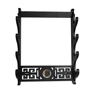 GOONSDS Support Mural &Eacute;p&eacute;e Holder Samurai Display Hanger pour Katana Wakizashi 4Tier,Dragon 4 Tier (YUMINGSHANGDIAN, neuf)