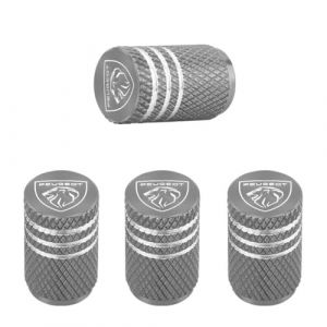 4 Pi&egrave;ces Bouchons de Valve pour Peugeot 208 3008 407 2008 508 206 308 307, Bouchons de Valve avec Joint pour Une Pression Stable des Pneus, Accessoires de D&eacute;coration de Pneus,B (DATONGSHIYUNGANGQUXIAMENGBAIHUODIANGERENDUZI, neuf)